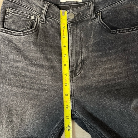 Reformation Jeans Size 28 Gibson Wash Charcoal Gray High Rise Stretch - Picture 9 of 11
